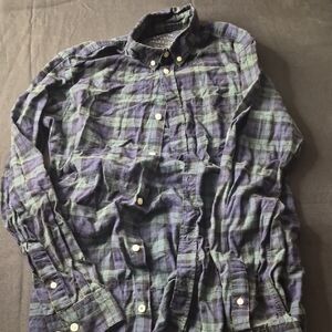 Jack and Jones Blue and Green Plaid Shirt